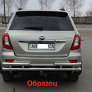 Захист заднього бампера труба з куточками для Nissan X-Trail 2014-2017
