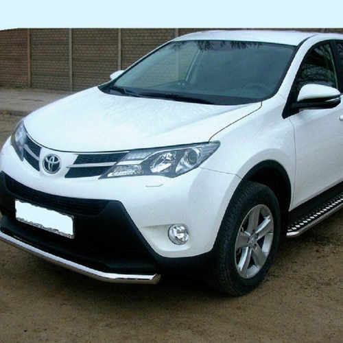 Пороги майданчик для Rav 4 2013, 2016+ майданчик з нержавіючим листом d42