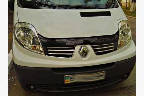Хром накладки для Renault Traffic передня решітка нерж Carmos (Туреччина)