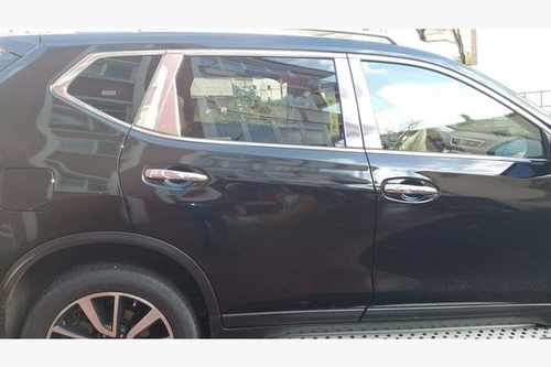 Хром накладки на стійки дверей нерж. 4шт. для Nissan X-trail 2014+ (Carmos)