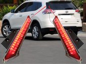 LED вставки задніх стійок кузова Nissan X-Trail T32 2014+
