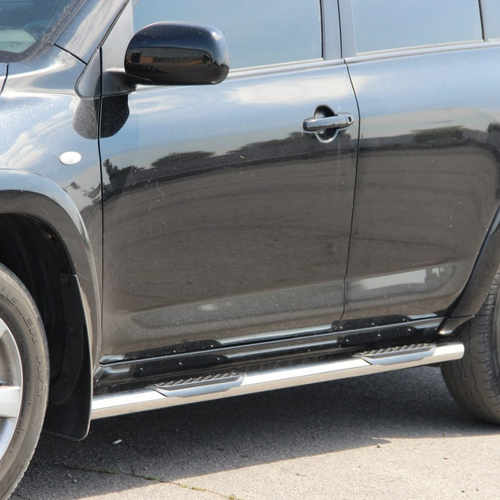 Пороги труба нерж. для Toyota Rav4 2006-2013 /кор.база /Ø60