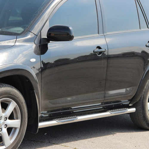 Пороги труба нерж. для Toyota Rav4 2006-2013 /кор.база /Ø60