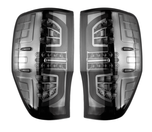 Задні ліхтарі LED для Ford Ranger T6, T7 2012-2016, 2017+ (чорні)