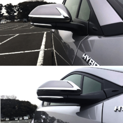 Хром накладки на дзеркала для Toyota C-HR (ABS пластик)