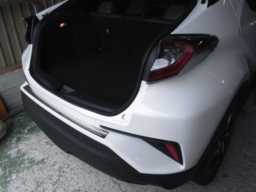 Накладка на задній бампер захисна для Toyota C-HR (нержавійка)