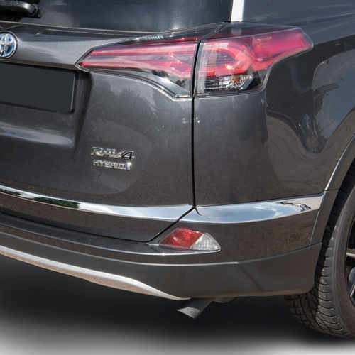 Хром накладка на задній бампер для Toyota Rav4 IV 2016+