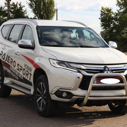 Кенгурятник з двома перемичками для Mitsubishi Pajero Sport 2016+