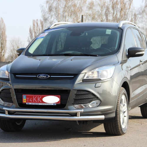 Захист переднього подвійний бампер для Ford Kuga 2013-