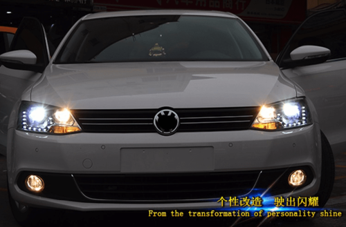 Передні світлодіодні фари DRL для VW Jetta MK 6 2011+ (LD)