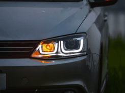 Передні світлодіодні фари DRL для VW Jetta MK 6 2011+ (UU стиль)