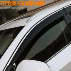 Дефлектори вікон вітровики з хром вставкою (нерж.) для Lexus NX