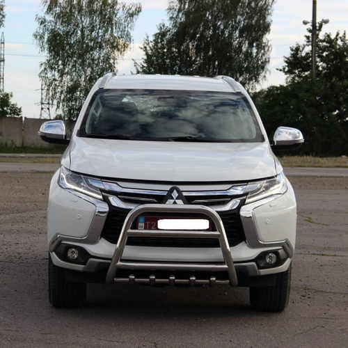 Кенгурятник з грилем для Mitsubishi Pajero Sport 2016+