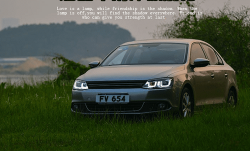 Передні світлодіодні фари DRL для VW Jetta MK 6 2011+ (UU стиль)