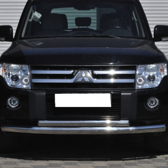 Защита переднего бампера двойная для Toyota Land Cruiser Prado 120 2002-2009 Диаметр 6042мм