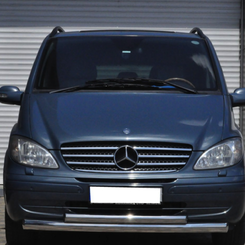 Захист переднього бампера подвійний для Mercedes Vito 2004-2009 Діаметр 6042мм