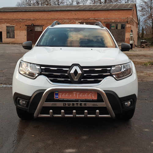 Кенгурятник з написом і грилем D51 для BMW X6 2008-2013 (WT004)