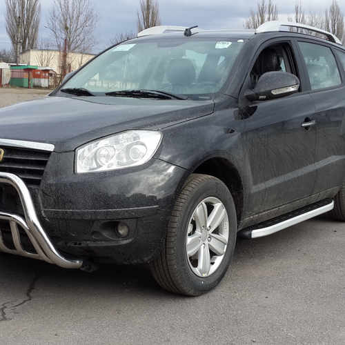 Кенгурятник з гратами для Geely Emgrand X7 2012+