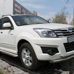 Передній захист (чорний метал) для Haval H3