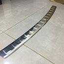Накладка на задний бампер с загибом (нерж.) для VW Golf 5 2004-2008 Хетчбек