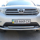 Захист бампера подвійний Toyota Highlander 2010-2013