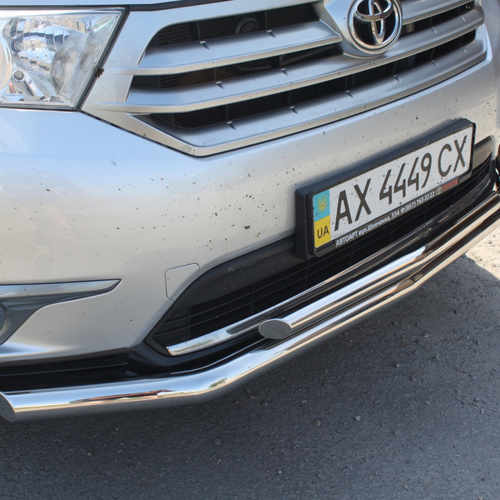 Захист бампера подвійний Toyota Highlander 2010-2013