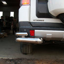 Захист заднього бампера куточки подвійні для Pajero Wagon 06+