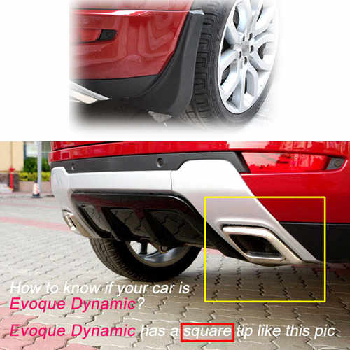 Бризковики Range Rover Evoque Dynamic 2011-2019, (4шт.)
