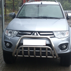 Кенгурятник подвійний для Mitsubishi pajero sport 2008-2015