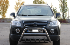 Кенгурятник з перемичкою і грилем D60 для Chevrolet Captiva 2006-2010
