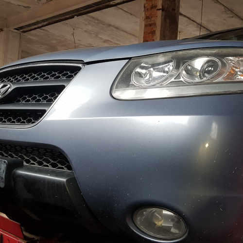 Кенгурятник з перемичкою і грилем D60 для Hyundai Santa Fe 2010-2012