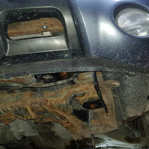 Кенгурятник з перемичкою і грилем D60 для Hyundai Santa Fe 2010-2012