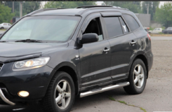Пороги труба нерж. для Hyundai Santa fe 2006-2012 /Ø60