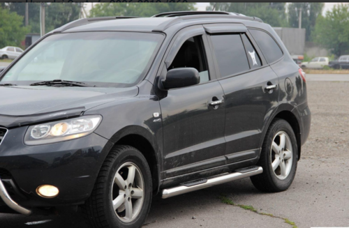 Пороги труба нерж. для Hyundai Santa fe 2006-2012 /Ø60