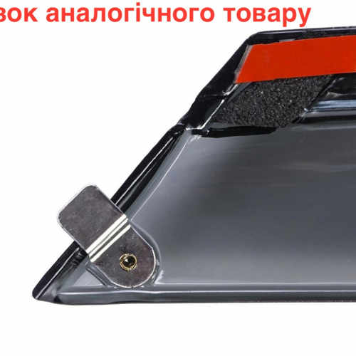 Дефлектори вікон вітровики з хром вставкою (нерж.) для Mitsubishi Outlander 2012-2015