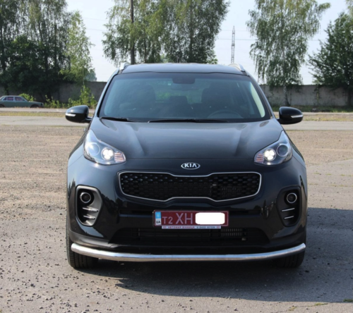 Захист переднього бампера пряма для Kia Sportage 2016-