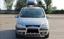 Кенгурятник з перемичкою і грилем D60 для Opel Zafira A 1999-2005