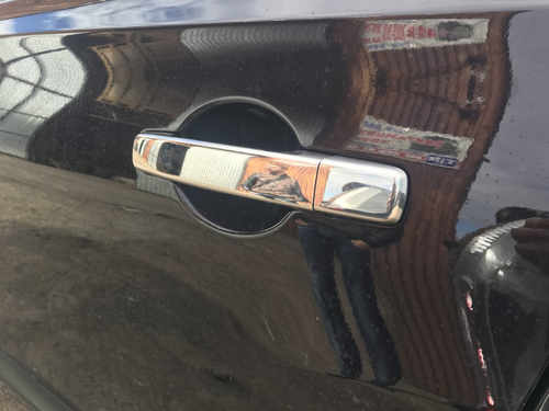 Хром накладки на ручки для Nissan Qashqai 2006-2014 Под чип ключ нержавейка Carmos (Турция)