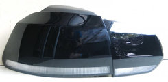 Задня світлодіодна LED оптика (чорна) для Volkswagen Golf 6 2009-2012