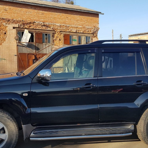 Окантовка штатного порогу для Toyota Prado 120 2002-2009