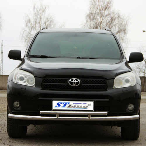 Захист переднього бампера подвійний для Toyota Rav 4 2010-2012 Діаметр 6060мм