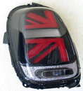 Оптика задня LED Union Jack стиль червоно-чорна для Mini Cooper F55/ F56/ F57 (2014-)