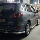 Захист заднього бампера подвійна для Hyundai Santa Fe 06-