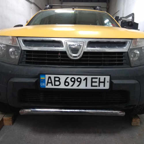 Захист переднього бампера подвійний Tamsan для Duster