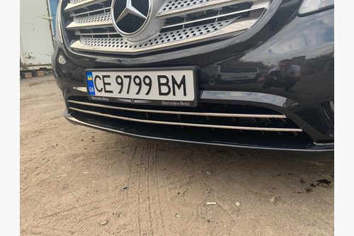Хром накладки на решітку бампера для Mercedes Vito 447 2015+ (пасажир)