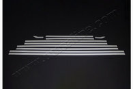 Нижні молдинги стекол (10 шт, нерж.) для VW Crafter 2017+ Omsa Line довга база