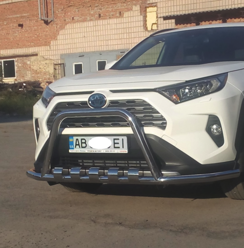 Кенгурятник з захистом переднього бампера для Toyota Rav 4 2019+ Діаметр 60мм