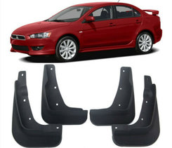 Бризковики Mitsubishi Lancer X 2007-2011 під поріг (4шт.)