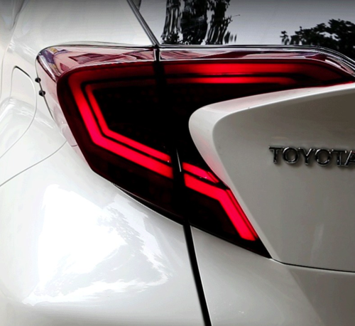 Задні діодні ліхтарі LED для Toyota C-HR чорна