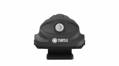 Багажник на рейлінги на ніжках Turtle Air 1, чорний (2шт.) із замком 106см